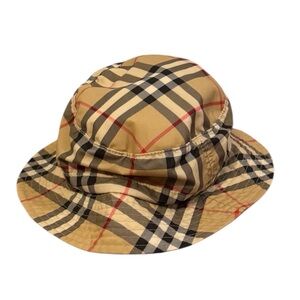 Burberry Golf Nova Check Bucket Hat Unisex Original Collection L/XL